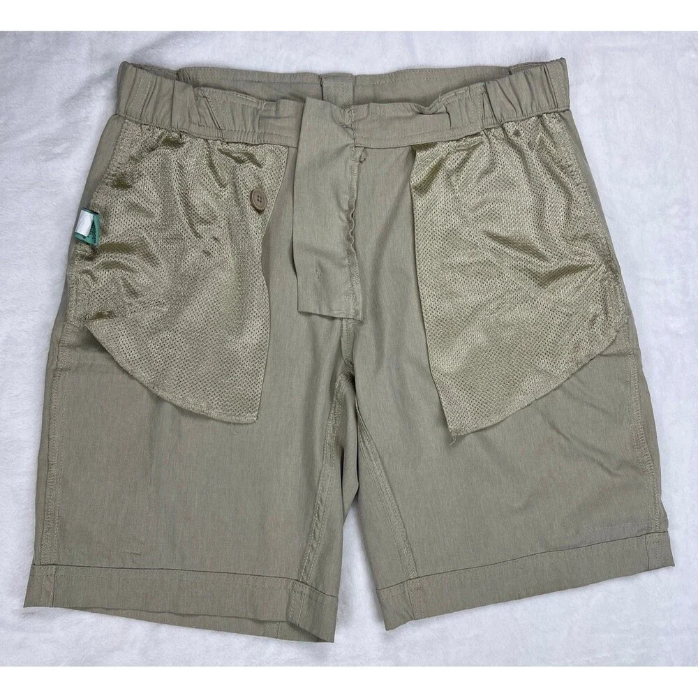 Clearwater Outfitters Men's Angler Hybrid Board Cargo Shorts Khaki Tan Size M